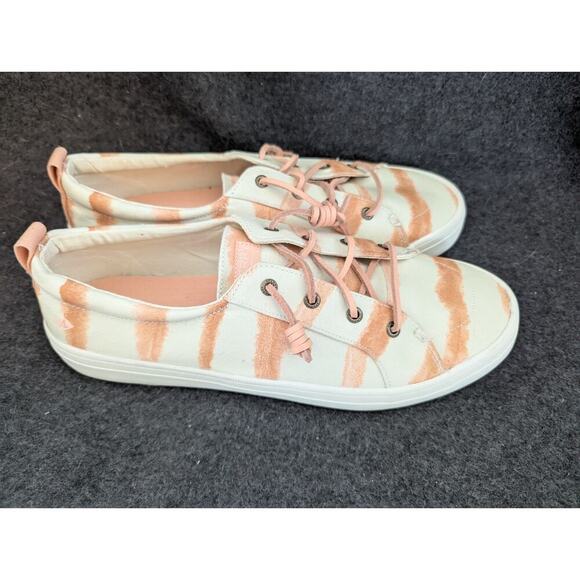 Sperry Women's Crest Vibe Rose Tie Dye Sneakers STS87192 SZ 11 - Picture 1 of 8
